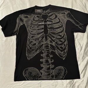 Primitive Black Skeleton Graphic Men's Shirt size xl